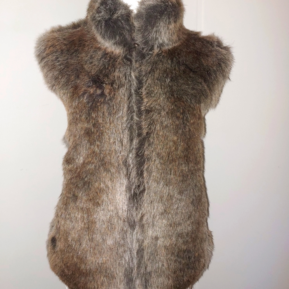 Vintage Blassport reversable faux fur jacket.  SIZE S
